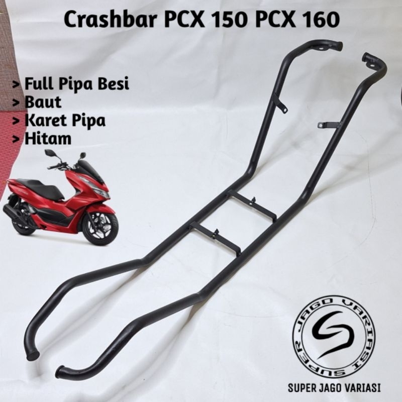 Crashbar Tubular PCX 150 PCX 160 Plus Breket Dudukan Lampu Tembak Presisi Awet Kuat