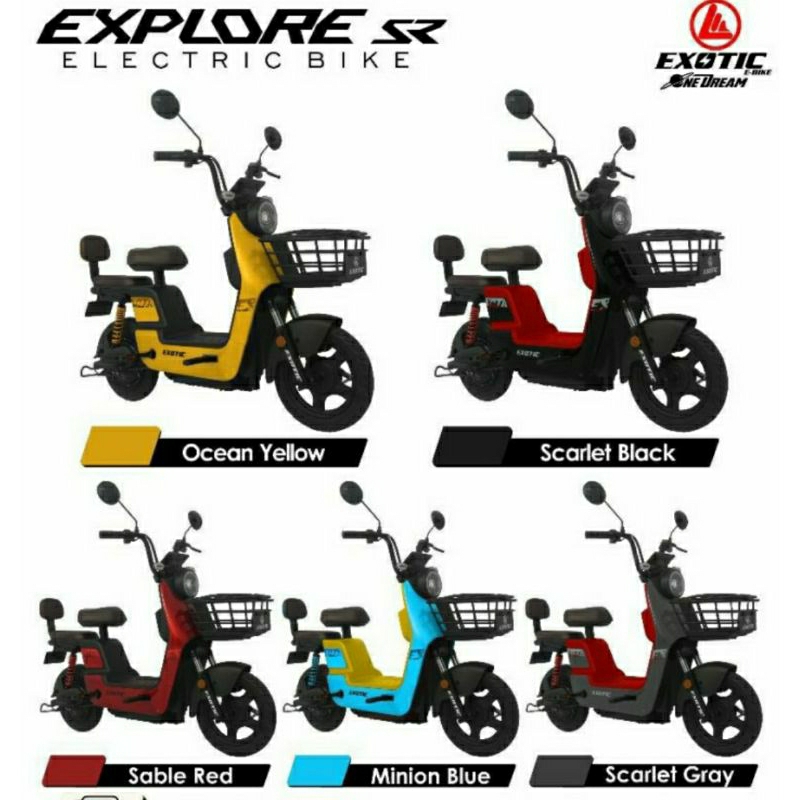 Sepeda listrik EXOTIC EXPLORE SR new design 500 watt