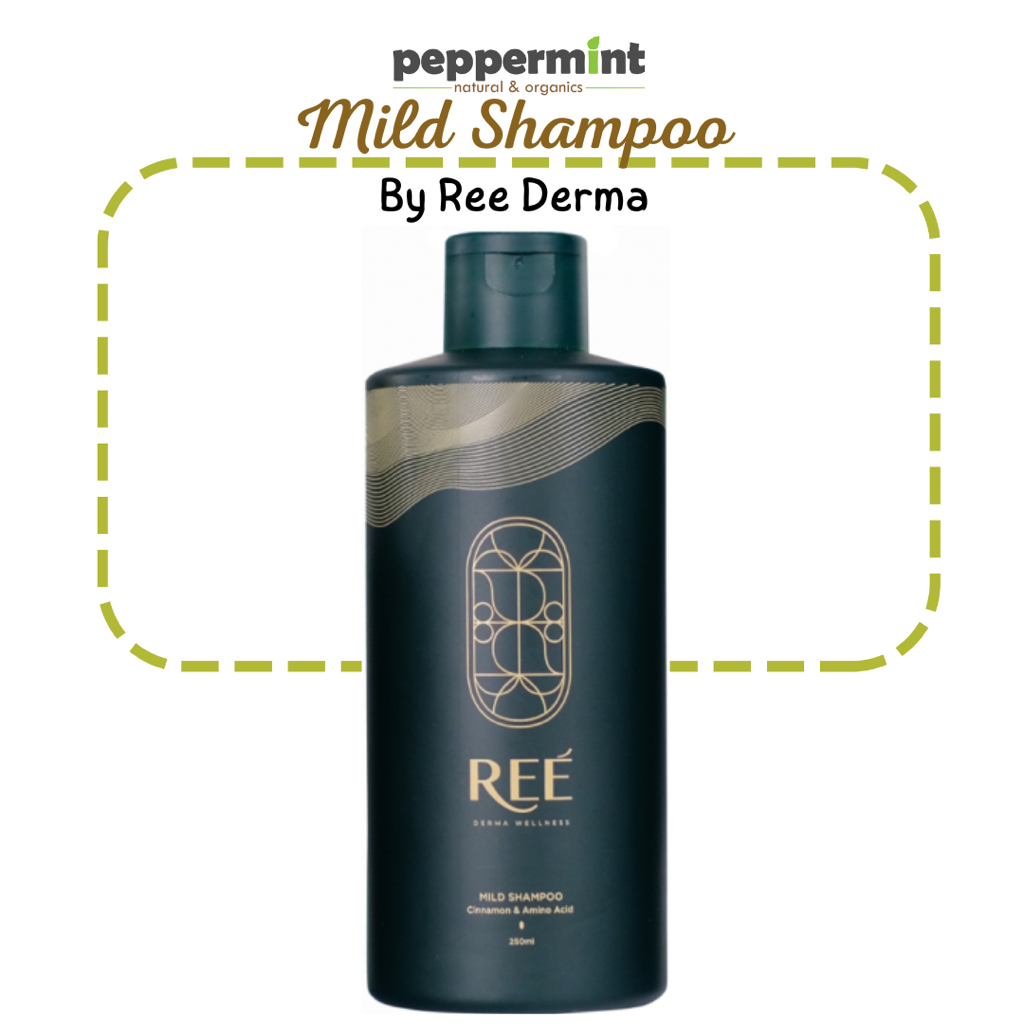 Ree Derma Cinnamon & Amino Acid Mild Shampoo (250 ml) / Shampo Penyubur Penumbuh Rambut