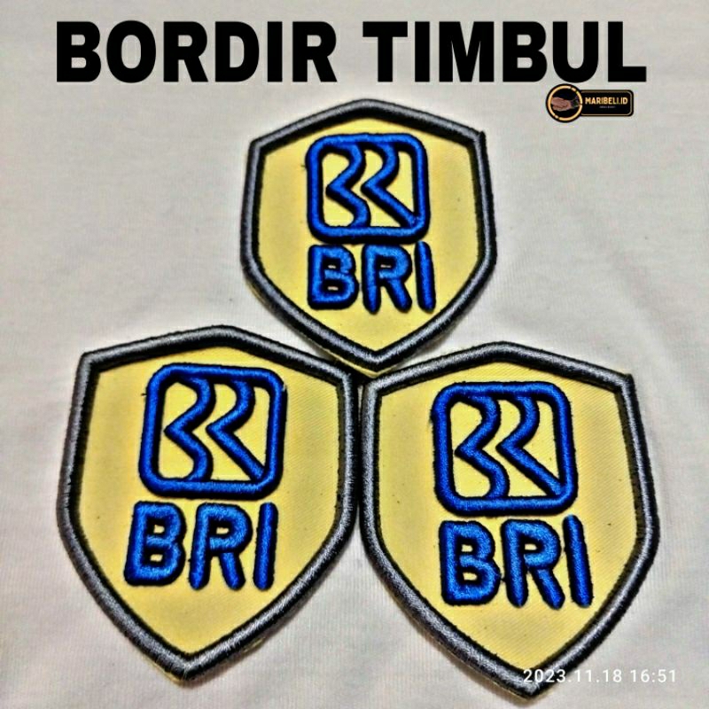 PATCH LOGO BRI BORDIR BORDIR TIMBUL - LOGO BRI LENGAN BAJU (BORDIR TIMBUL)