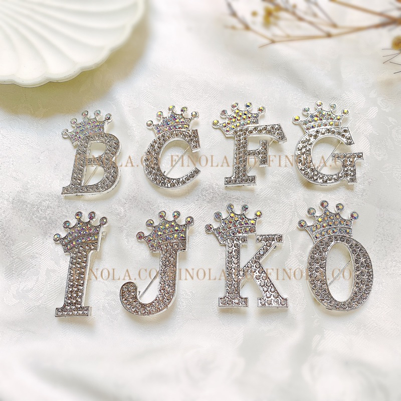 [BISA COD] BROS HURUF PREMIUM / BROS ALPHABET / BROS HURUF INISIAL / BROS JILBAB / BROOCH HIJAB / BR