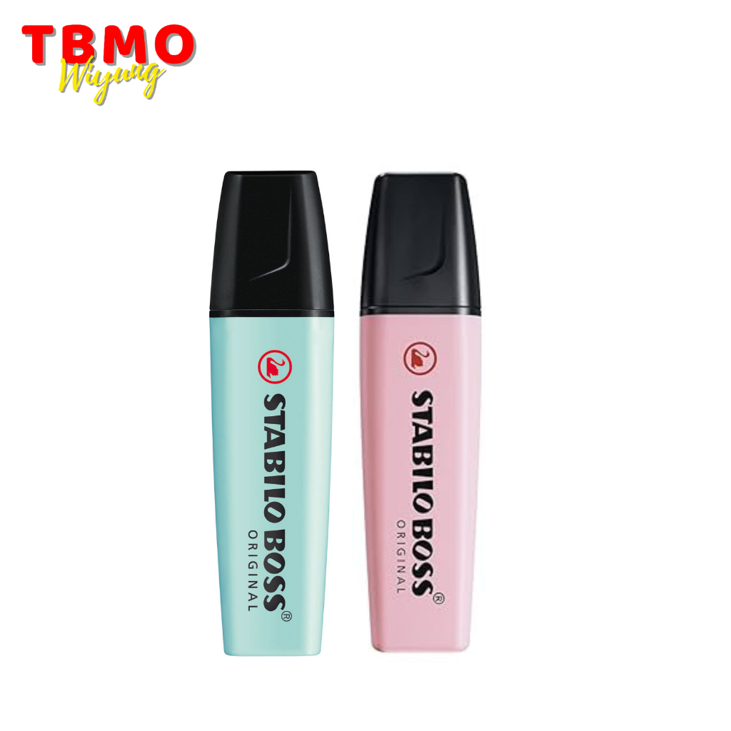 

Stabilo Boss Pastel Highlighter Set 2 Pcs Pink Blush + Touch of Turquoise