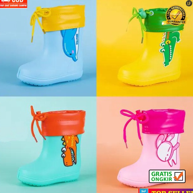 Buruan BelanjaJj8J3 SEPATU BOOTS ANAK PEREMPUAN SAFETY SHOES BOOT ANTI AIR HUJAN KIDS LAKI LAKI BAHA