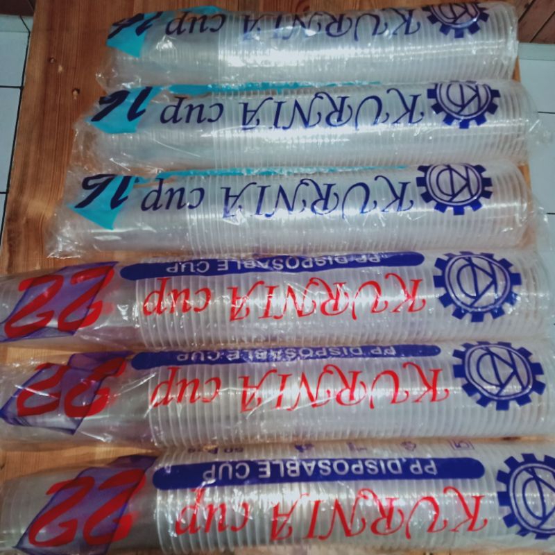 cup datar KURNIA 22 oz 8 gr dan 16 oz