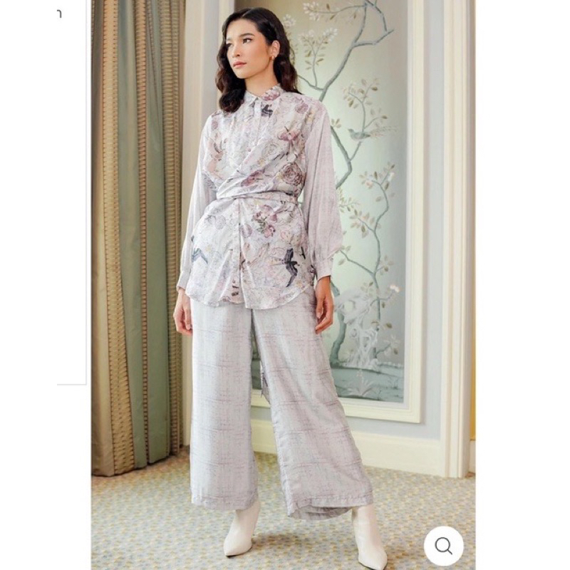 Wonderful Harmony Wrap Shirt Cream by Benangjarum x Raisa