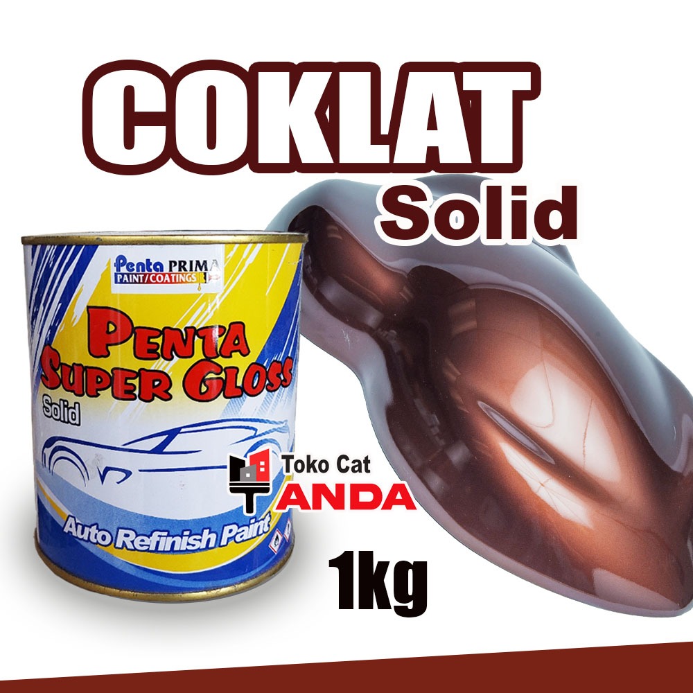 Cat Penta Coklat Cooper Brown 2725 1kg - Cat Duco Coklat Solid