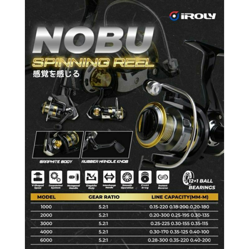 REEL SPINING IROLY NOBU