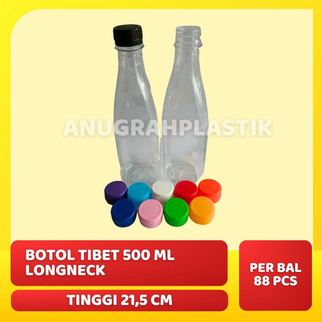Botol plastik 500 ml Botol Tibet ( eceran ) per 10 pcs (MOHON UNTUK BACA DESKRIPSI SEBELUM ORDER)
