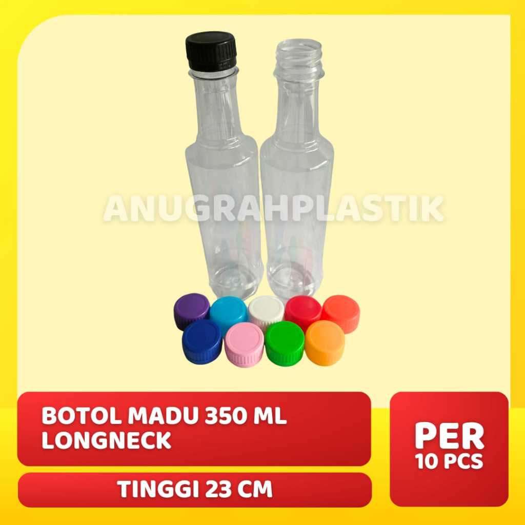 Botol madu 350 ml Long neck / botol plastik 350 ml