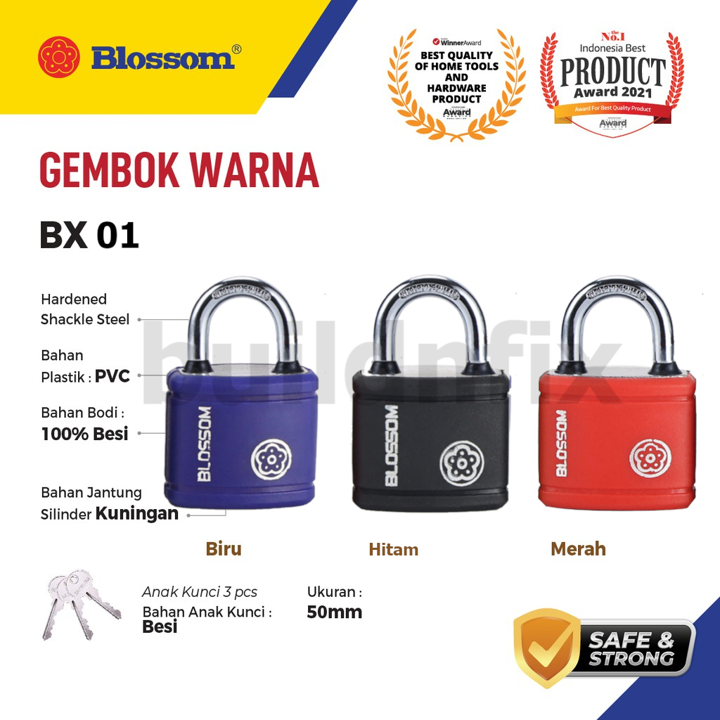 BLOSSOM - GEMBOK BAJA ABS COVER BX01 50MM