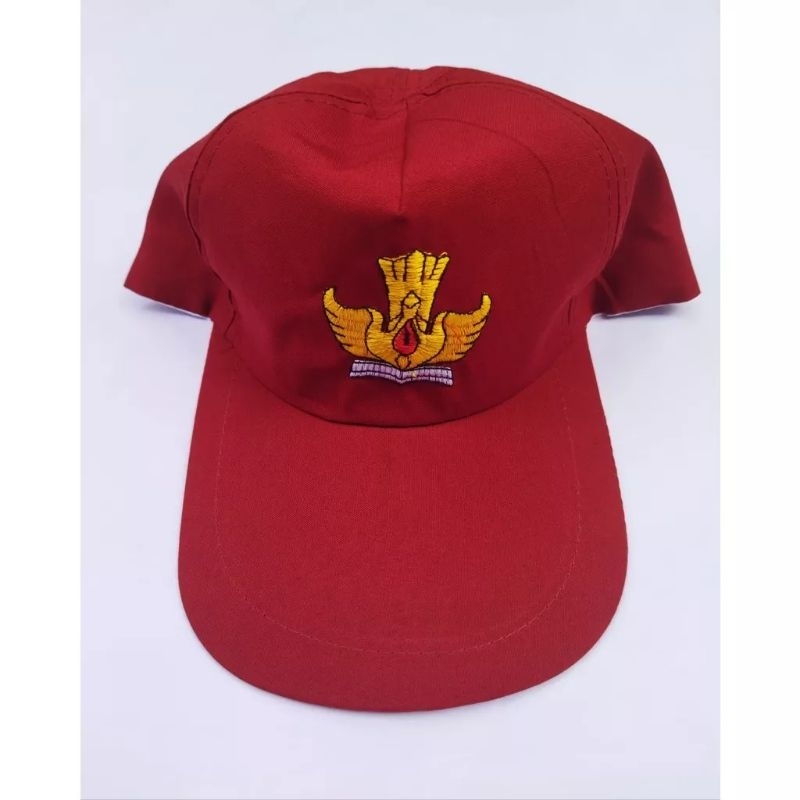 Topi Sd Merah Polos Topi Sekolah Anak Pria Laki Laki Konveksi Gudang Tooi Sekolaj Bandung Cigondewah