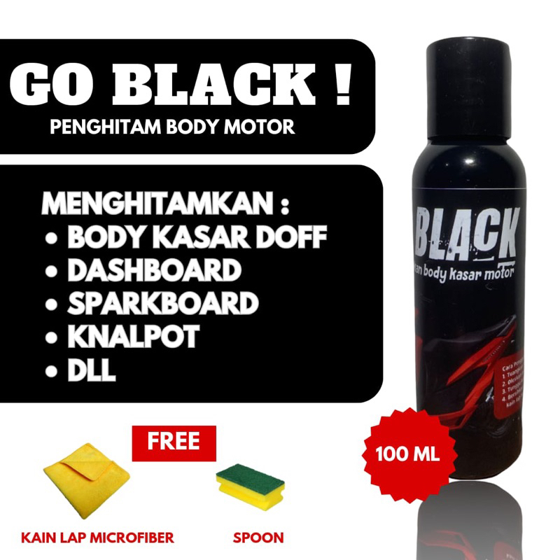 Penghitam body motor/ semir ban motor (Goblack)