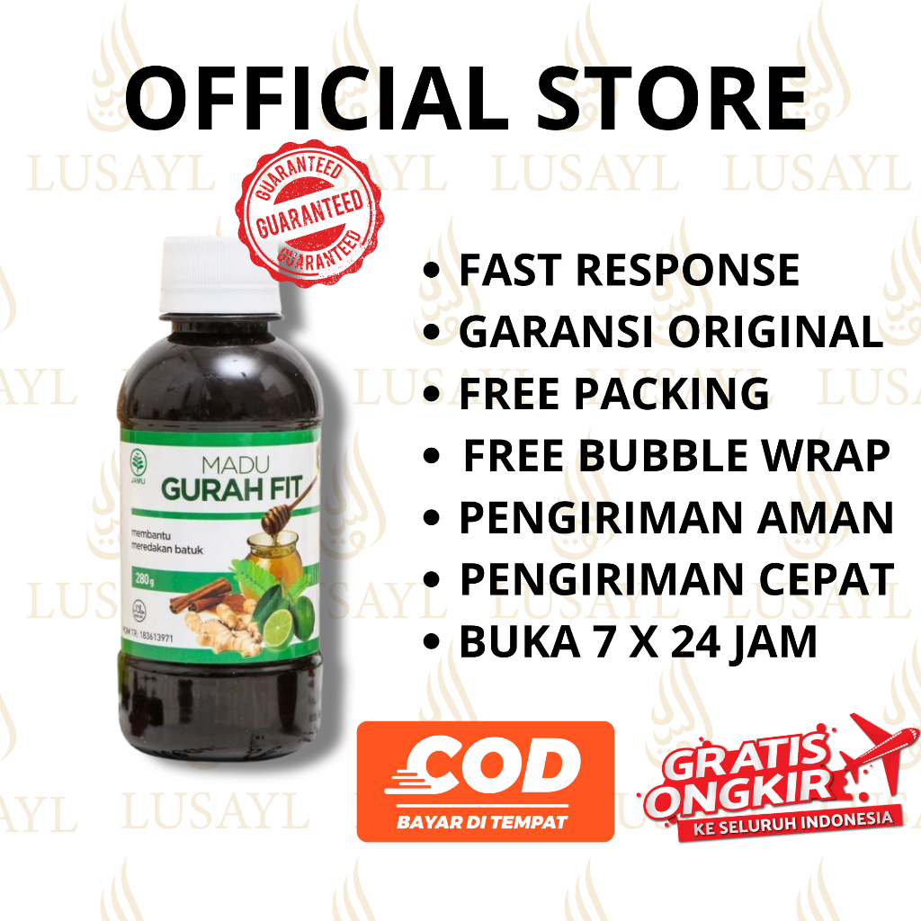 

(Bisa COD) MADU GURAH FIT GURAHFIT [DISTRIBUTOR RESMI] OBAT BRONKHITIS BATUK ASMA FLU OBAT BATUK ORIGINAL