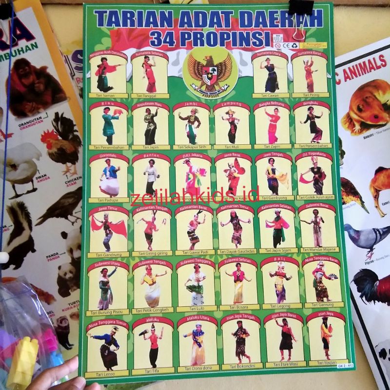 poster tarian adat nusantara