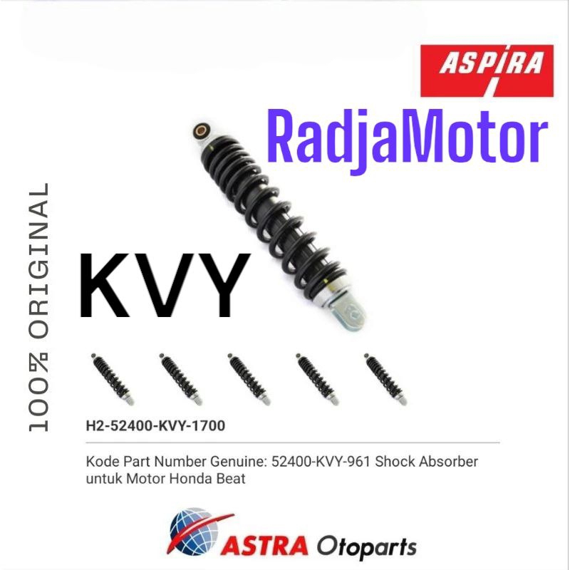 Shok Shock Belakang Beat Karbu Carbu KVY ASPIRA ORIGINAL