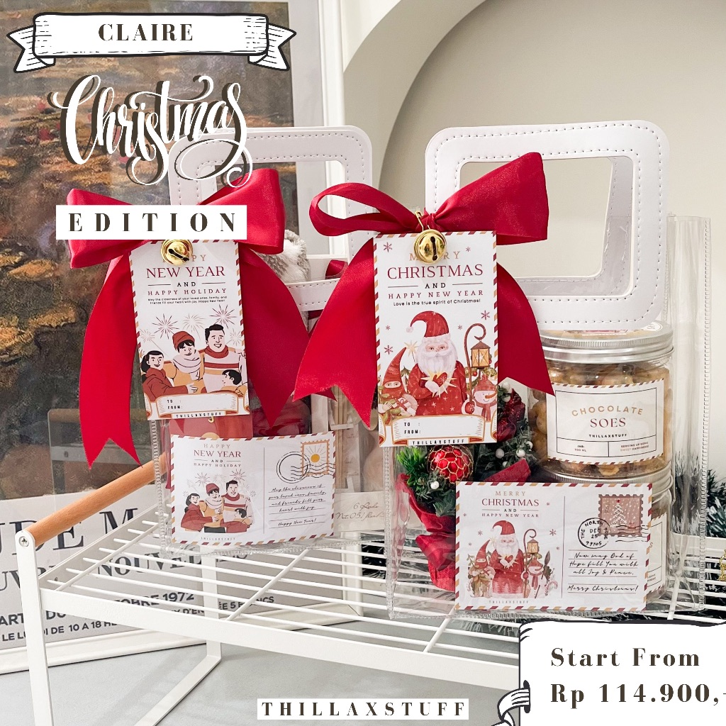

[ CLAIRE ] HAMPERS NATAL KADO NATAL MERRY CHRISTMAS GIFT BOX PARSEL NATAL BINGKISAN HADIAH CHRISTMAST SOUVENIR NATAL CHRISTMAS HADIAH TAHUN BARU GIFT BOX NEW YEAR 2023 KADO NATAL HAMPER GIFT BOX