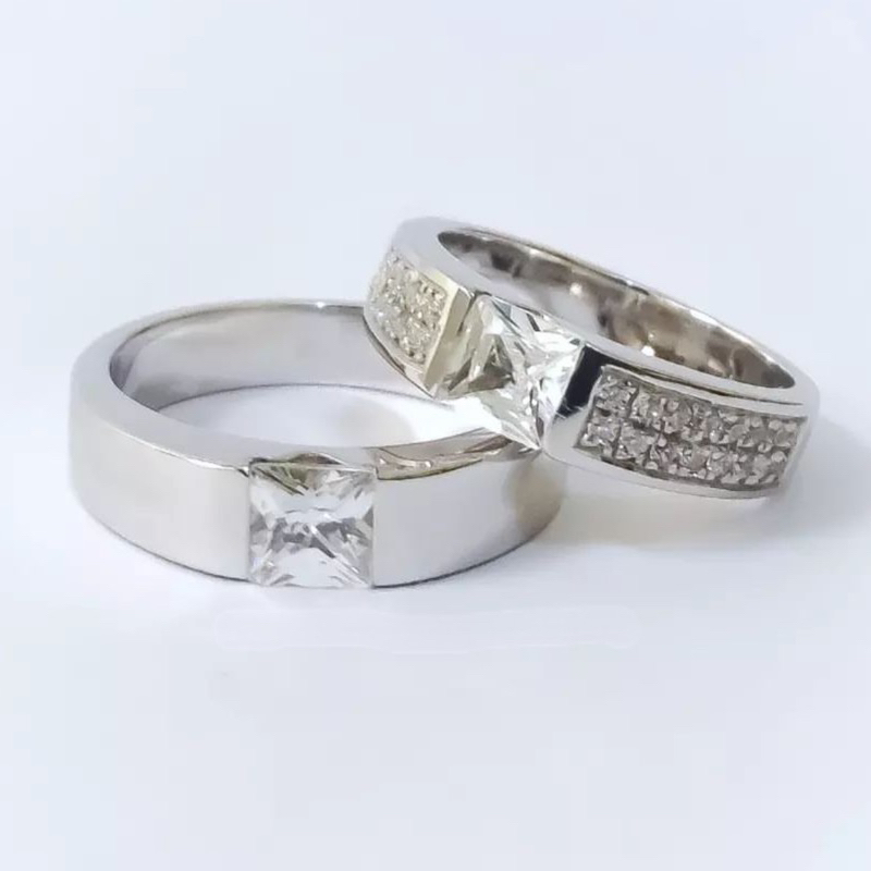 cincin kawin tunangan nikah couple perak , emas , palladium dan platinum custom