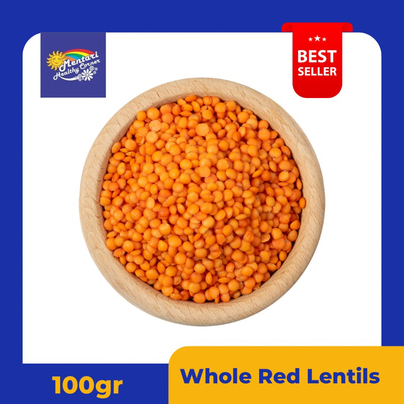 

WHOLE RED LENTIL 100gr / ORANGE LENTILS 100gram