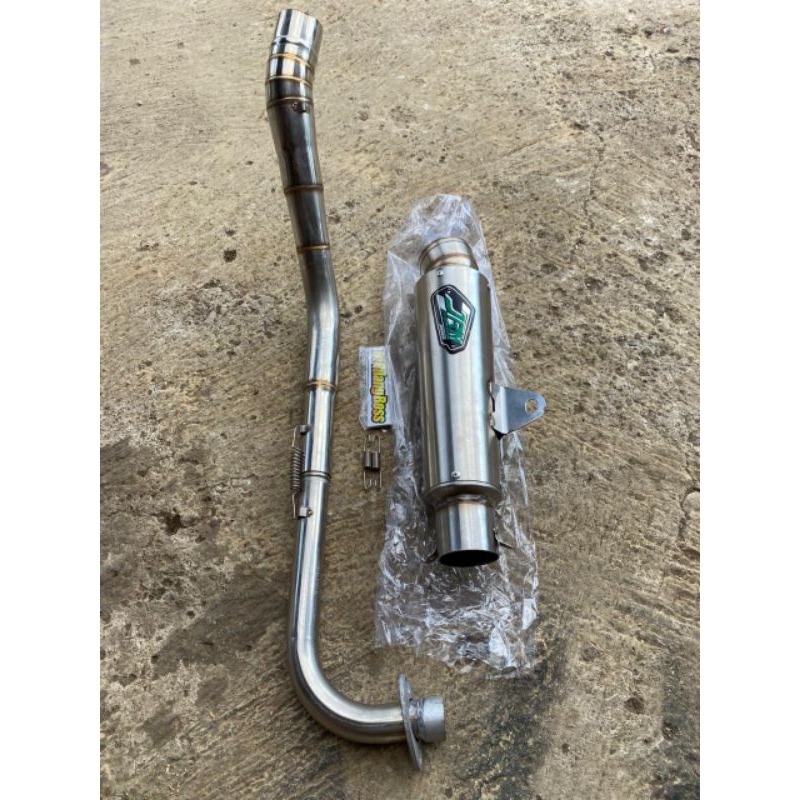 Knalpot JRM bebek 130 CC knalpot racing JRM full set leher tinggal pasang aja