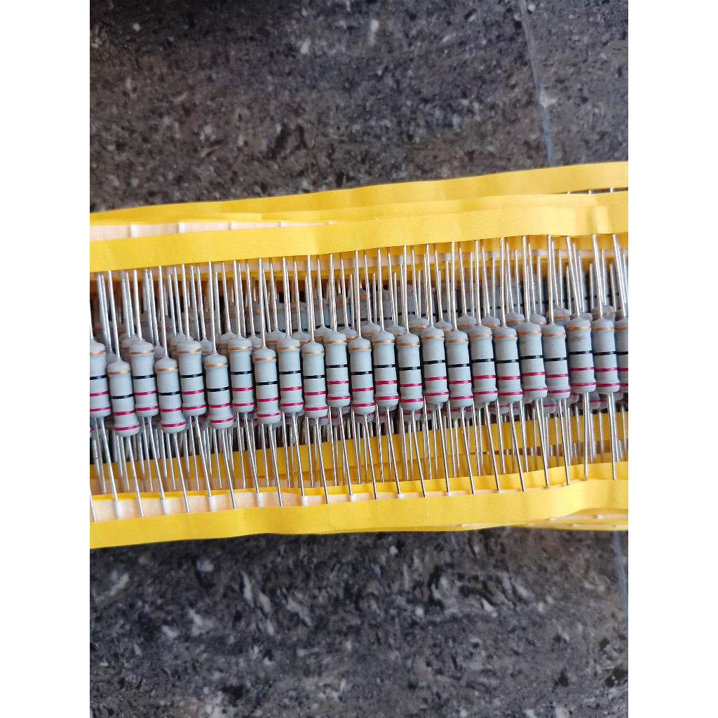 resistor 22 ohm 2watt taiwan kaki tembaga