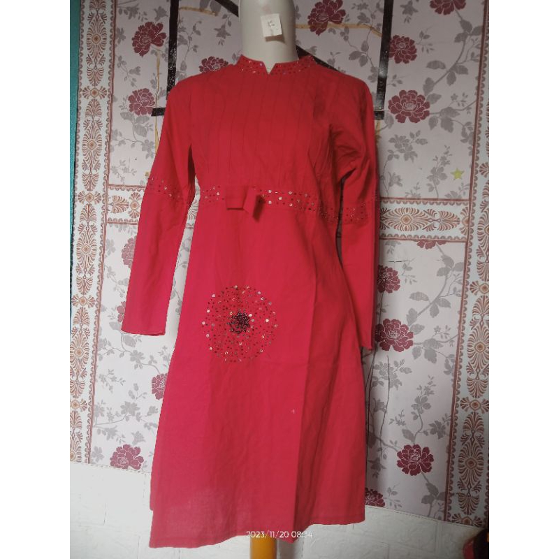 Tunik merah maroon PL