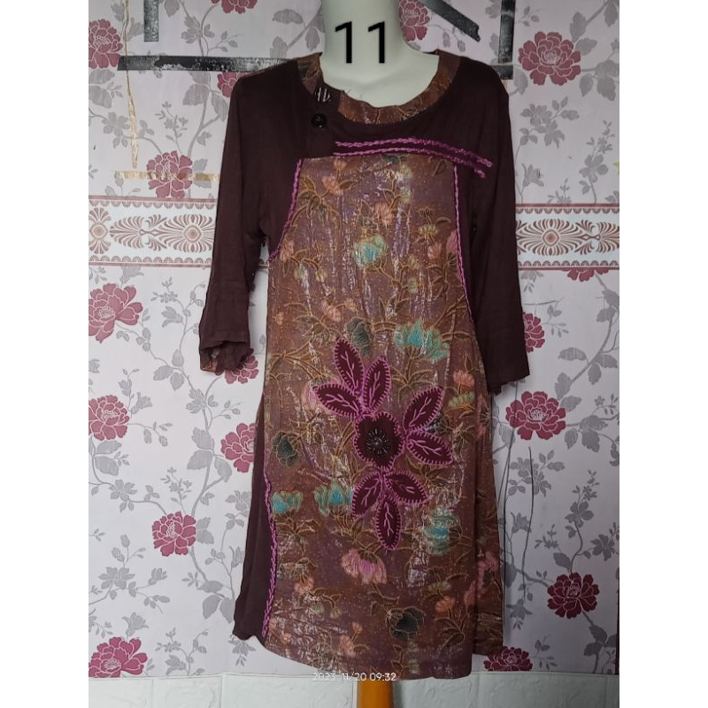 Tunik bunga-bunga PL