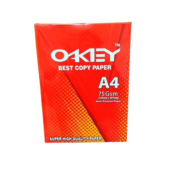 

1 Rim (500lbr) Kertas HVS A4 Okey 75gsm