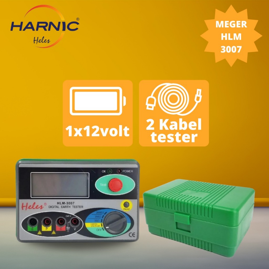 MEGER Tanah - Heles Digital Earth Insulation Tester - HELES HLM 3007