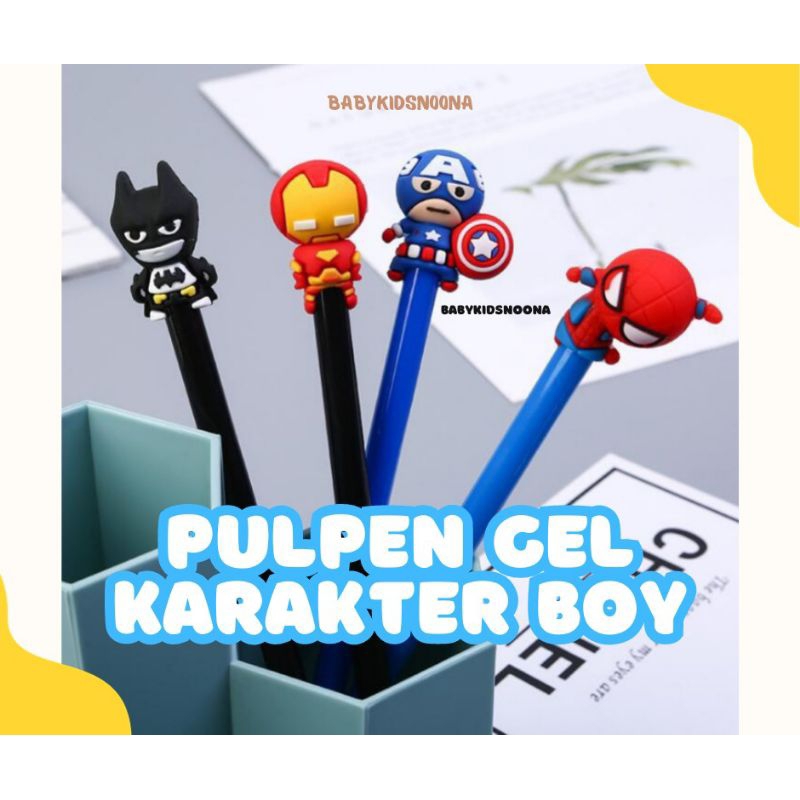 

Pena Gel Karakter 3D Lucu Pulpen Karakter Kartun Buah 0.5mm Pen Cute Student