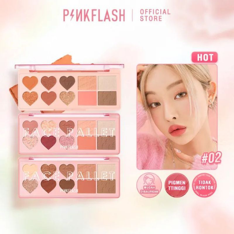 PINKFLASH OhMyLove  4 IN 1 Multiple Eyeshadow Blush Highlighter Contour