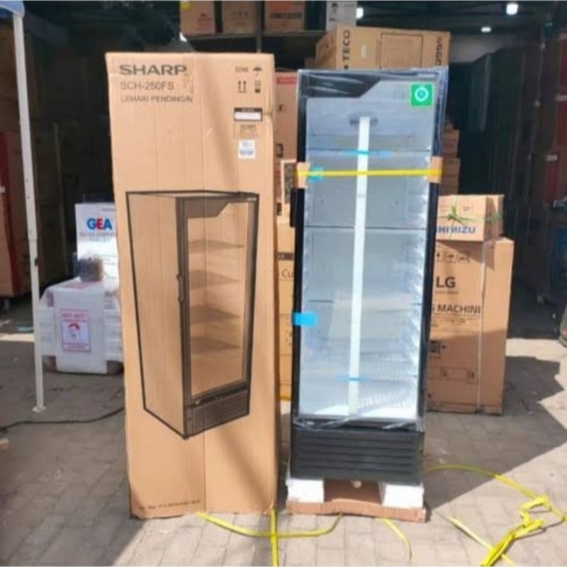 SHOWCASE SHARP SCH-250FS / SCH250FS 250L - HITAM