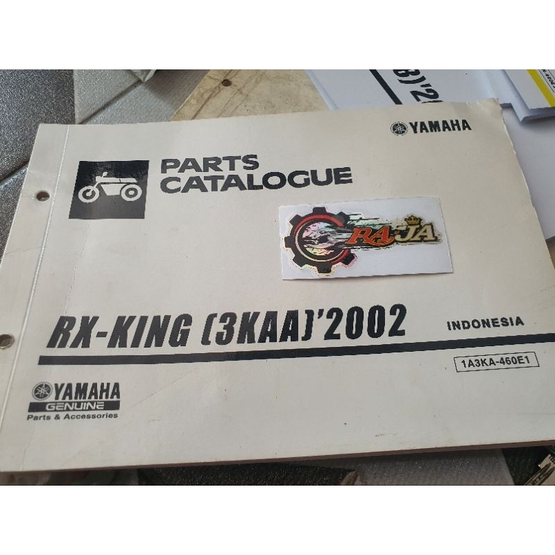 

BUKU CATALOGUE KATALOG YAMAHA RXKING RX KING 2002 LIMITED EDITION COPYAN