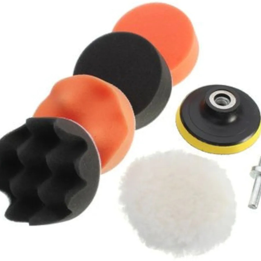 Busa Poles Velcro Set 6pcs Velcro Pad Coating Detailing Wax Mobil Motor