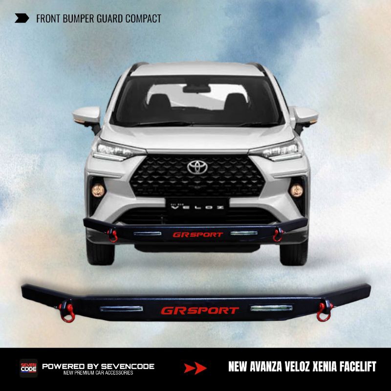 Front Bumper guard Compact GR Sevencode - New Avanza Xenia Veloz Facelift