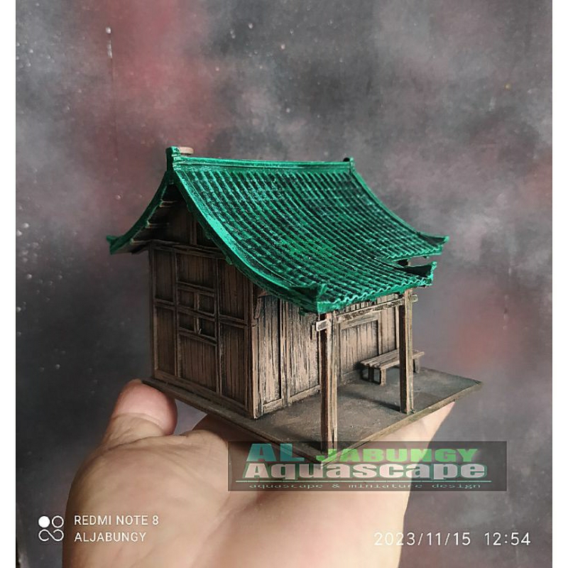 MINIATUR RUMAH CINA UNTUK PALUDARIUM/TERARIUM/AQUASCAPE/BONSAI BAHAN PVC