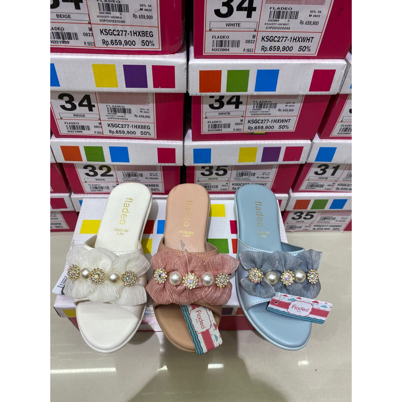 Fladeo kids original Yura Sandal pesta anak cewe size 26-30