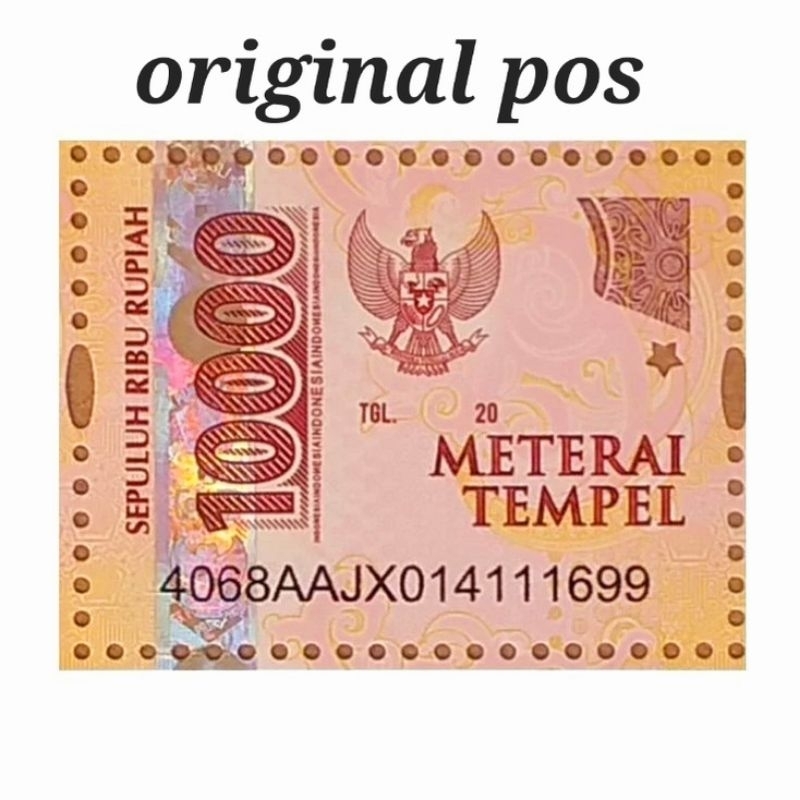 

Materai10000 Pos Indonesia