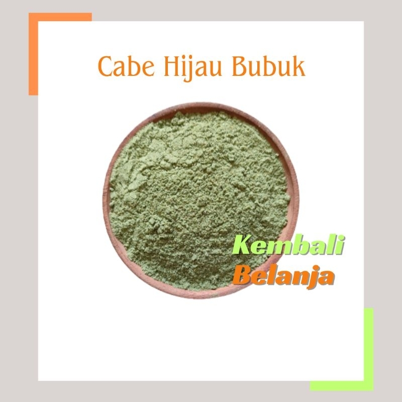 Cabe Hijau Bubuk 1 Kg / Cabai Hijau/ Cabe Ijo Bubuk Super Pedas