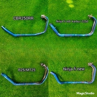 HEADER / LEHERAN BIRU BLUE BLUEMON INLET 50MM PNP NINJA 250 FI R25 MT25 CBR250RR Z250