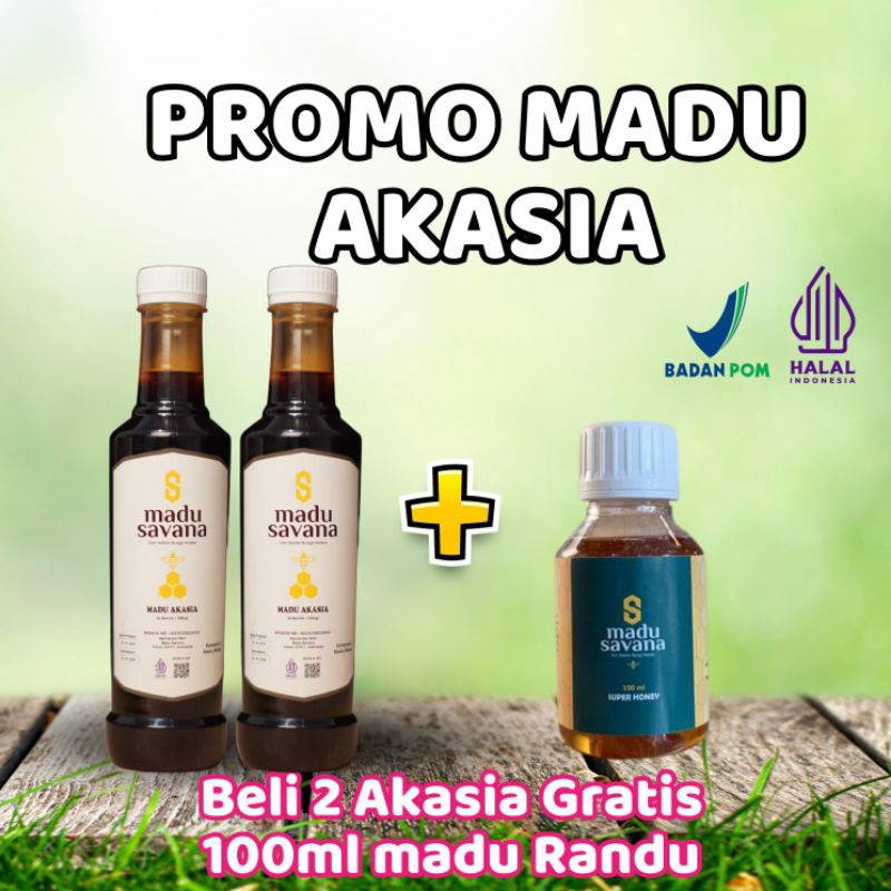 

Promo Madu Akasia 2 Botol Gratis Madu Randu Super