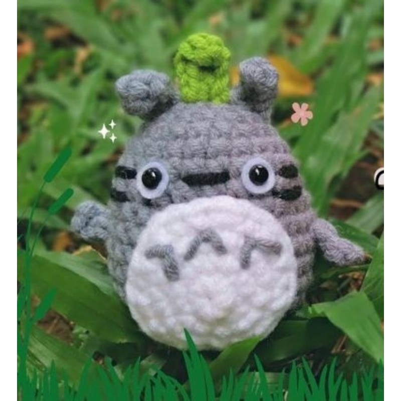 totoro rajut gantungan kunci/ghibli studio totoro/boneka totoro