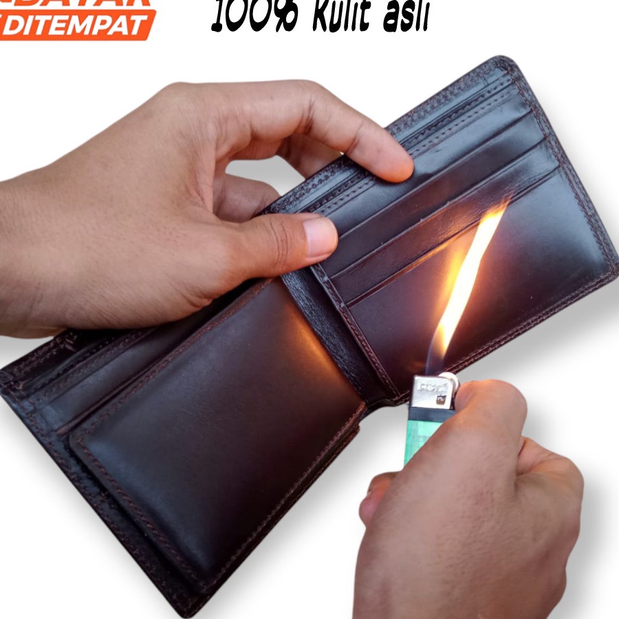 Hemat Dompet Pria 100% Kulit Asli// Dompet Pria Kulit Asli // Dompet  Kulit Pria Distro // Dompet Ke