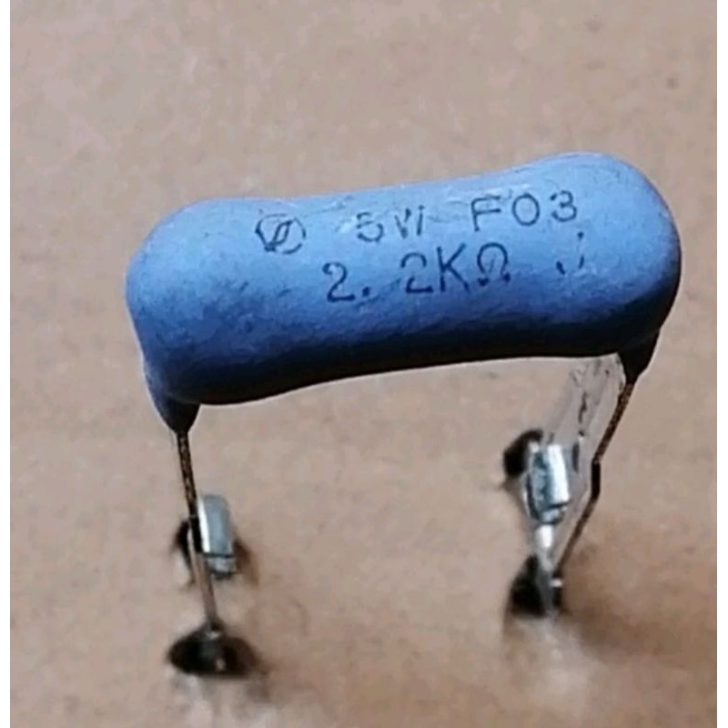 1 BIJI RESISTOR 2K2 , 5 WATT AKANE OHM JAPAN