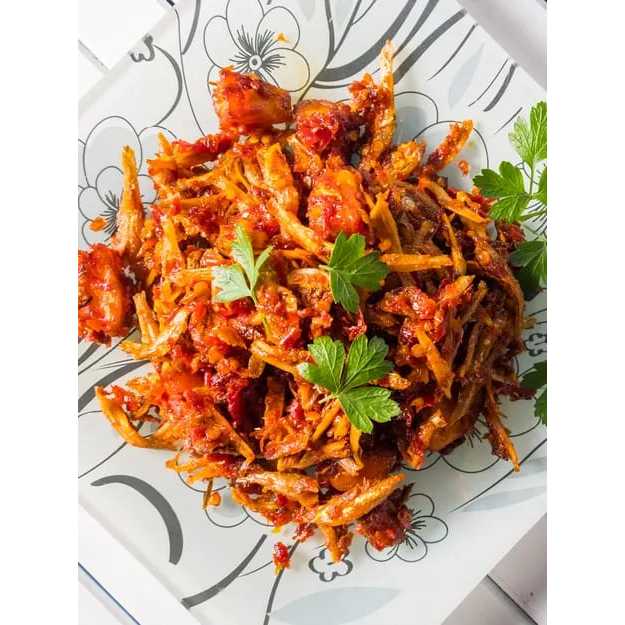 

Teri Kacang Balado Pedas Manis Kemasan Box