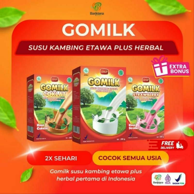

GOMILK SUSU KAMBING ETAWA PLUS HERBAL PERTAMA DI INDONESIA