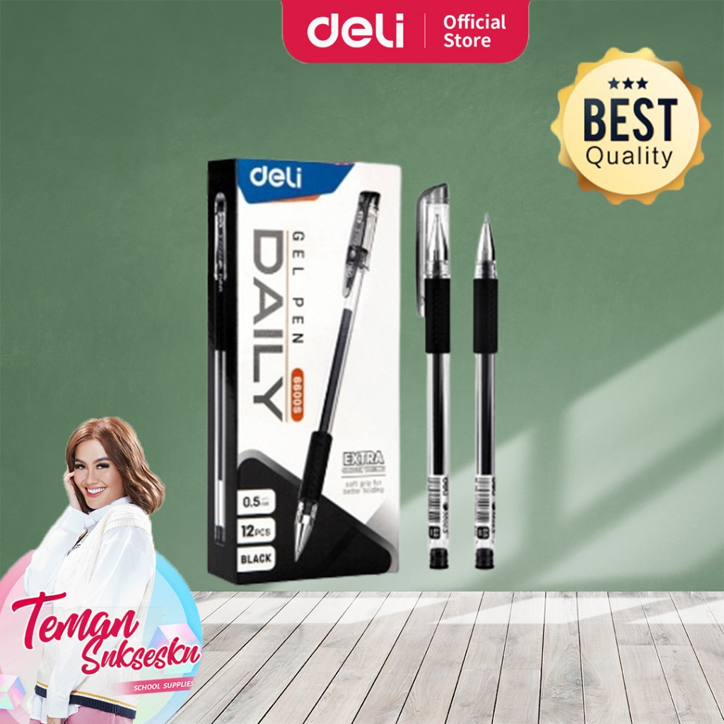 

Deli Gel Pen / Pulpen Gel 0.5mm 1 PCS E6600S