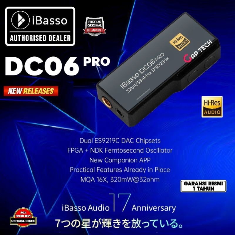 iBasso DC06PRO / DC06 PROHi-Res USB DAC/Amp with dual ES9219C DAC AMP ORIGINAL