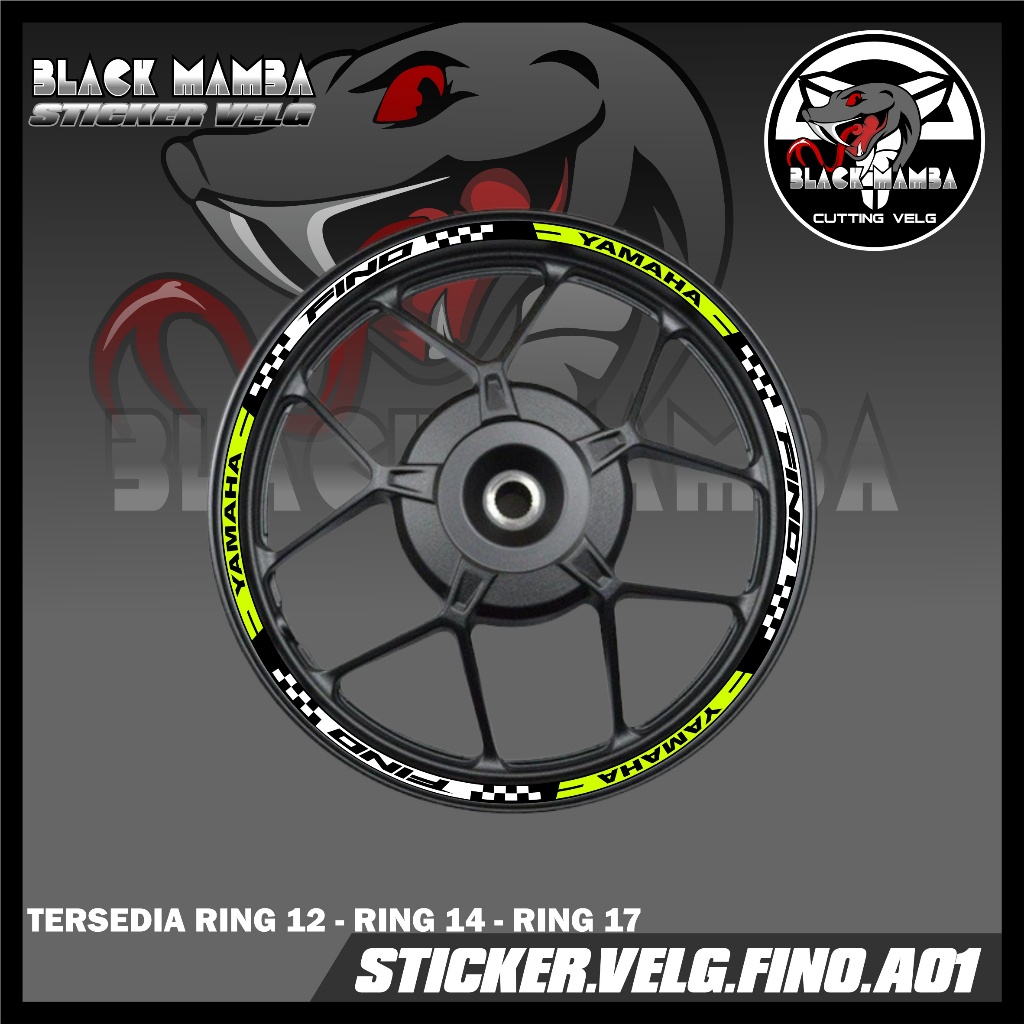 STICKER VELG FINO- STIKER LIS LIST VARIASI BAN/VELG YAMAHA FINO A01