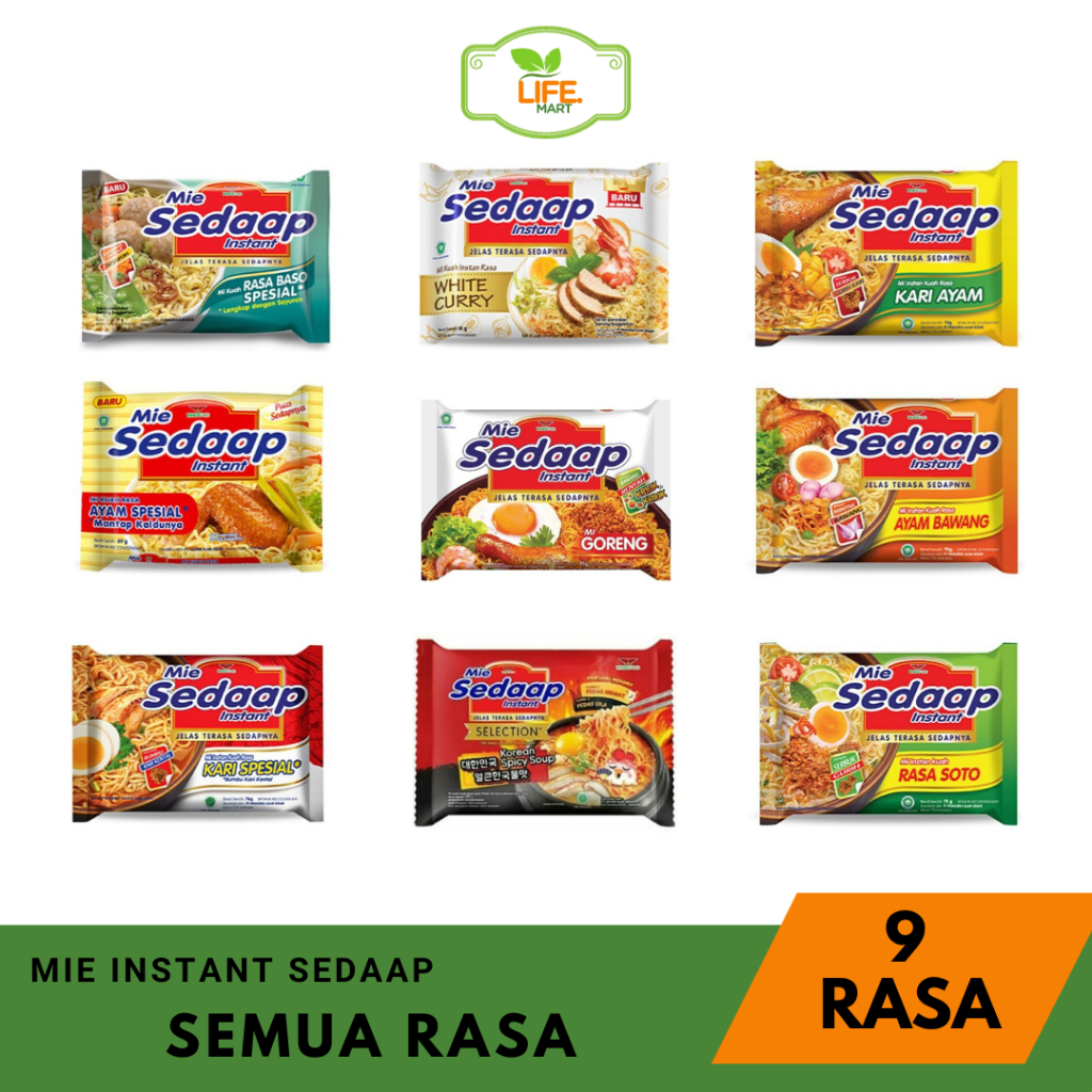 

SEDAAP MIE INSTAN KUAH DAN GORENG