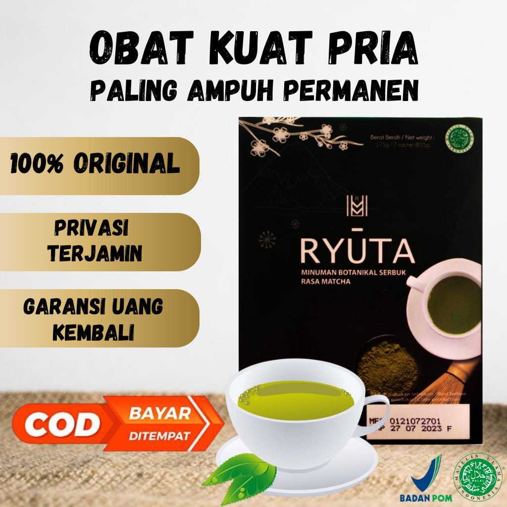 RYUTA Teh Kesehatan Herbal Obat Kuat Pria Tahan Lama BPOM Obat Ejakulasi Dini Pria Ampuh Permanen Or